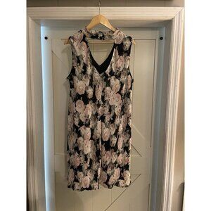 AVENUE PLUS PLEATED WHIMSY DRESS SZ 14/16